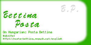 bettina posta business card